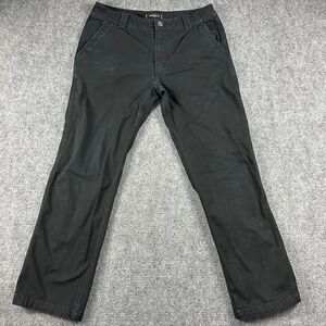 Gramicci Pants Mens 34x32 Black Cotton Twill Outdoor Straight Leg Hiking Chino